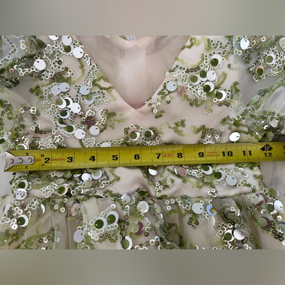 Wicked / Tiana / Elphaba-Inspired Green Sequin Dress — Size 6 - Picture 10 of 11